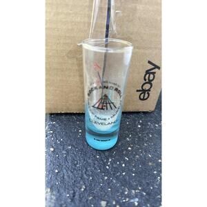 Rock And Roll Hall Of Fame Cleveland 4 Inch Shot Glass Vintage 1995 S26